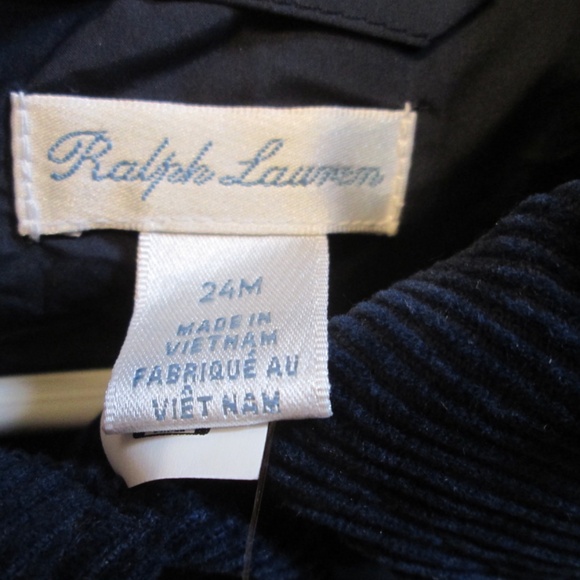 Ralph Lauren Quilted Navy Blue Kids Jacket - Picture 6 of 13